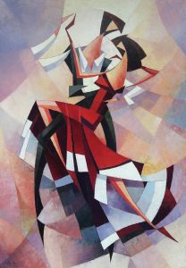 Vitrail Tango composition personnelle