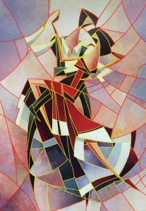 Vitrail Tango composition personnelle