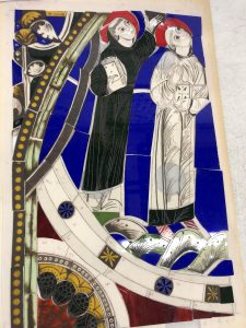 Vitrail 12e siècle Cluny