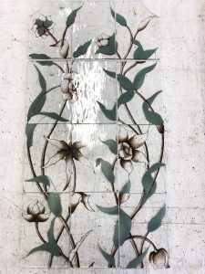 Vitrail art floral