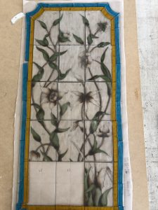Vitrail art floral