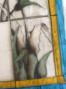 Vitrail art floral