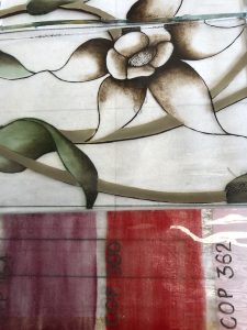 Vitrail art floral
