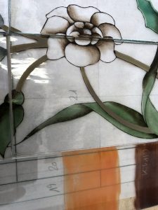 Vitrail art floral