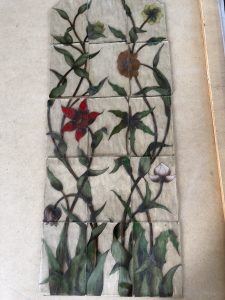 Vitrail art floral