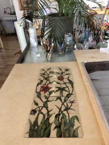 Vitrail art floral
