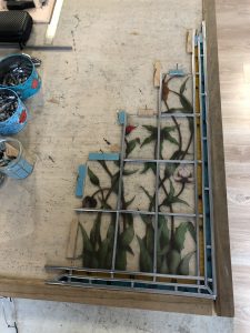 Vitrail art floral