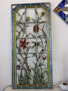 Vitrail art floral